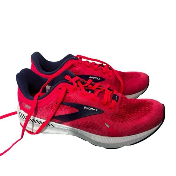Brooks Launch 9 Women’s Running Shoes Size 8 Pink/Navy – Lightweight & Cushioned - Picture 4 of 4